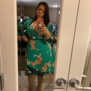 Floral Wrap Dress
